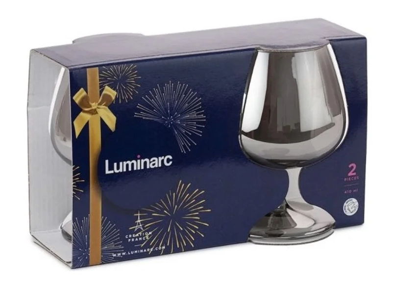 Набор бокалов Luminarc Signature Shiny Graphit 410 мл 2 шт (P1567) в Узбекистане
