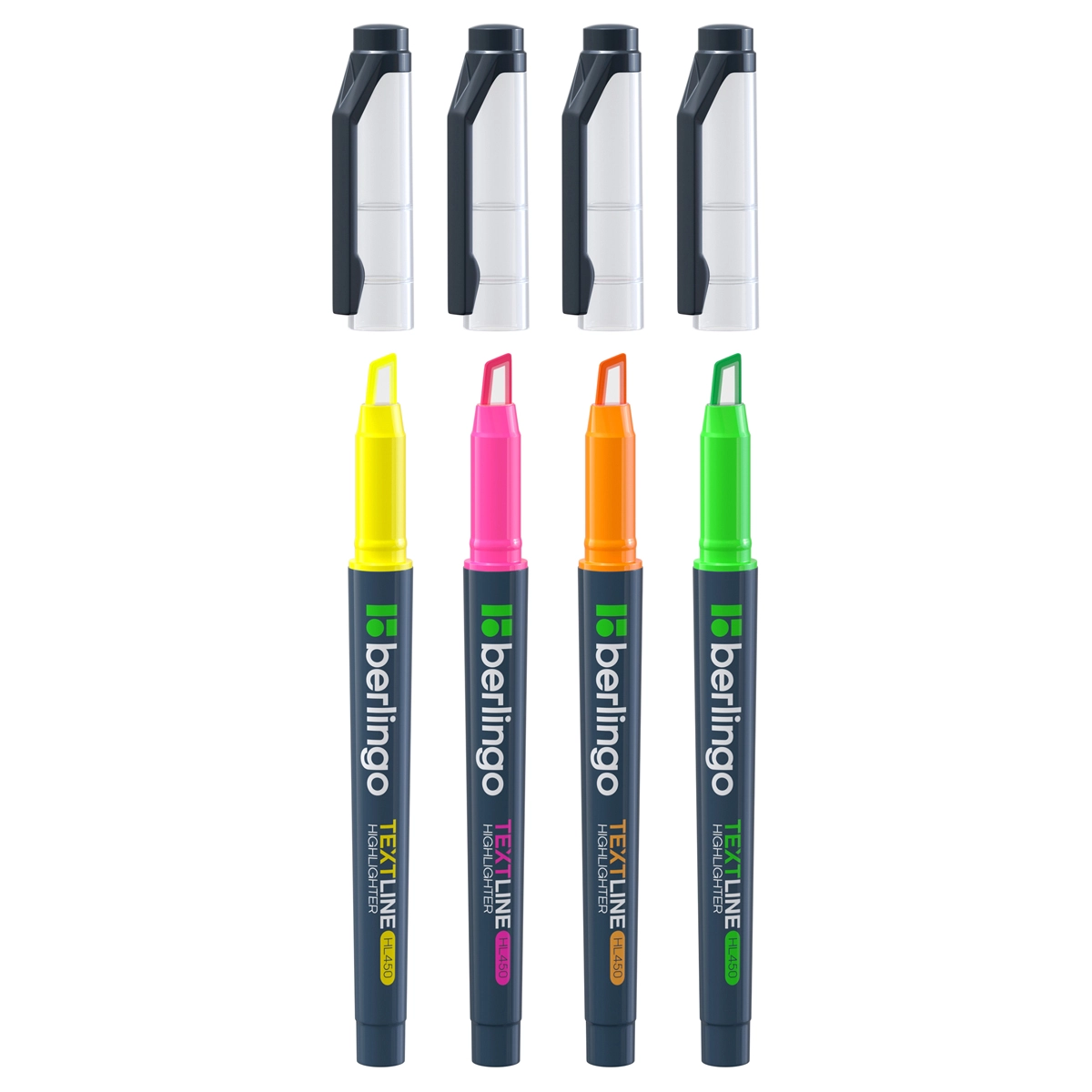 erlingo "Textline HL450" tekstni ajratish markerlari to‘plami, 04 rang, 0,5-4 mm, evropodvess T4020 arzon