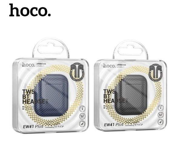 Hoco EW41 Plus qora simsiz naushnigi bo'lib to'lash
