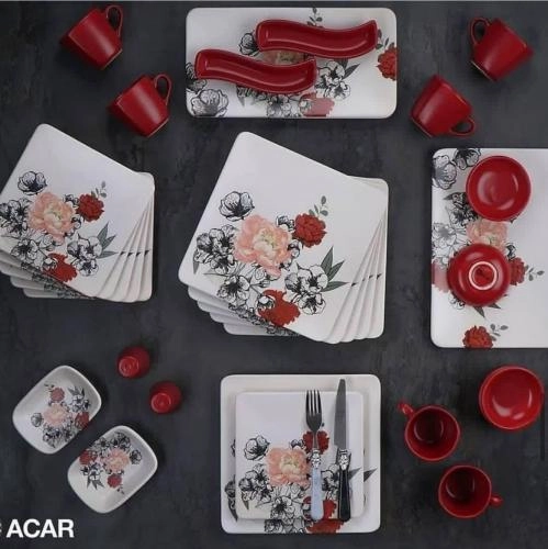 Столовый сервиз для завтрака ACAR Квадрат 33 пред. на 6 персон купить