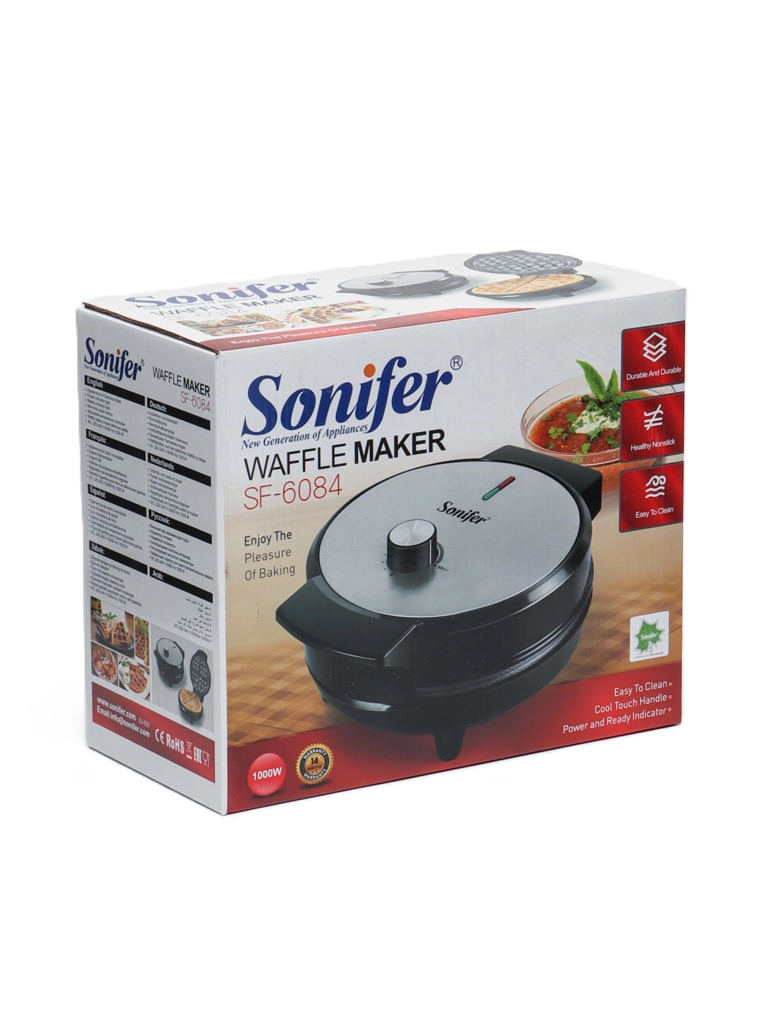 Sonifer SF-6084 vafli pishirgichi Black narxi