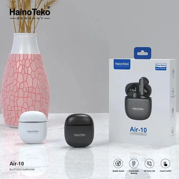 Haino Teko Air-10 qora simsiz naushnigi arzon