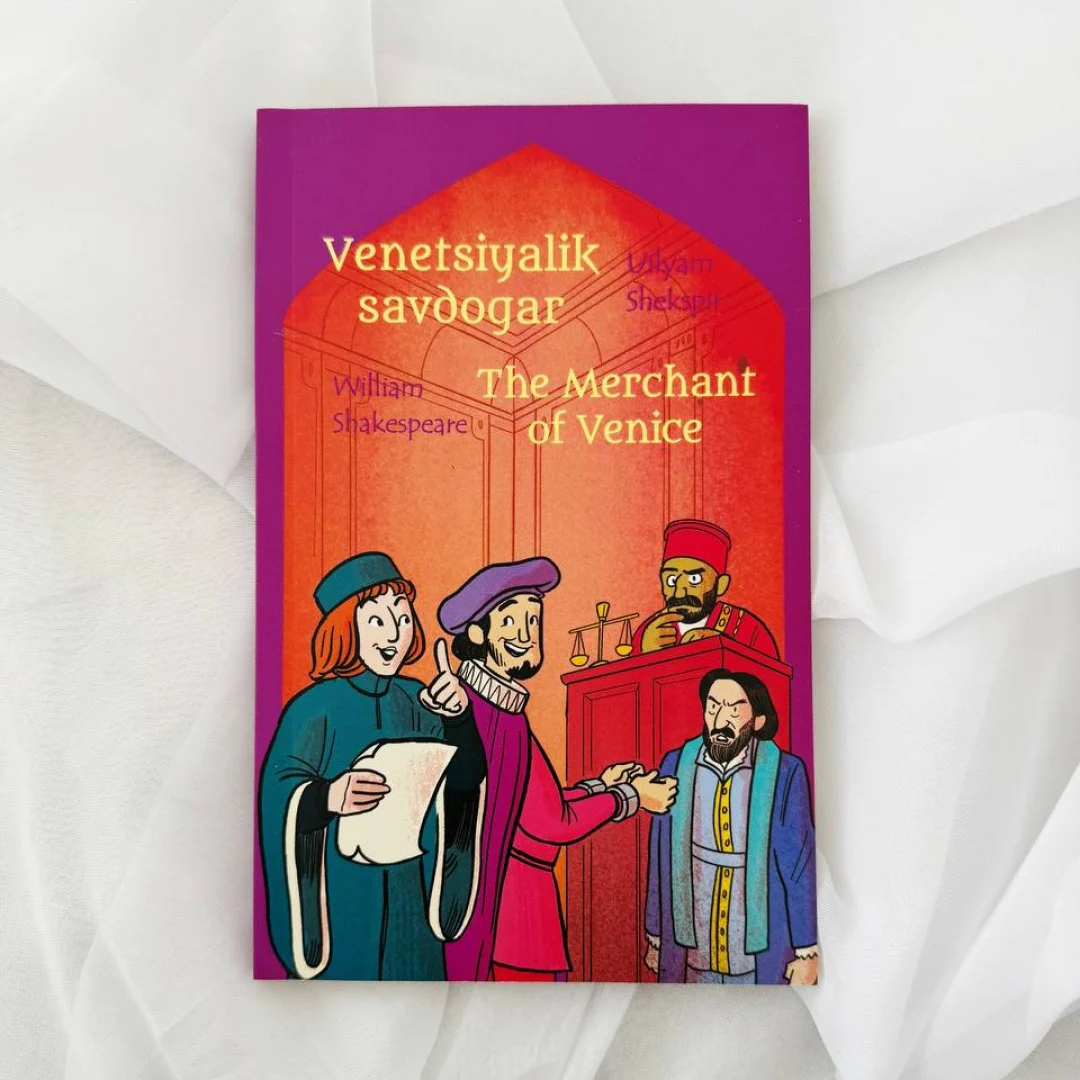 Uilyam Shekspir: Venetsiyalik savdogar (Inglizcha o'zbekcha ixchamlashtirilgan bolalar klassik adabiyoti) - rasm №2 Uilyam Shekspir: Venetsiyalik savdogar (Inglizcha o'zbekcha ixchamlashtirilgan bolalar klassik adabiyoti) sotib olish