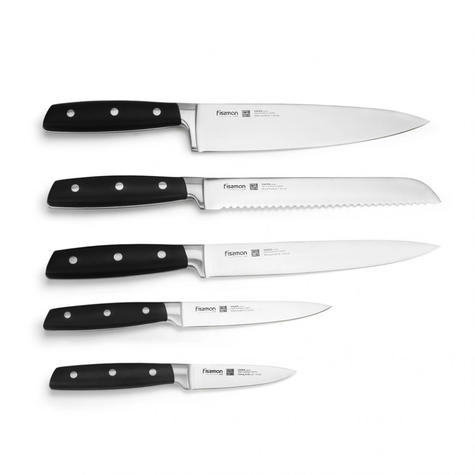Набор ножей 6 пр. в деревянной подставке FISSMAN, 2698 онлайн