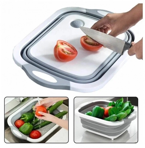 Доска разделочная трансформер кухонная, складная 2в1 онлайн