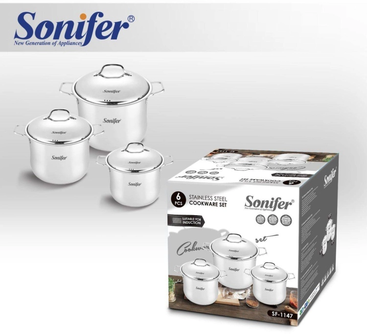 Sonifer SF-1147 kostryulkalar to'plami sotib olish