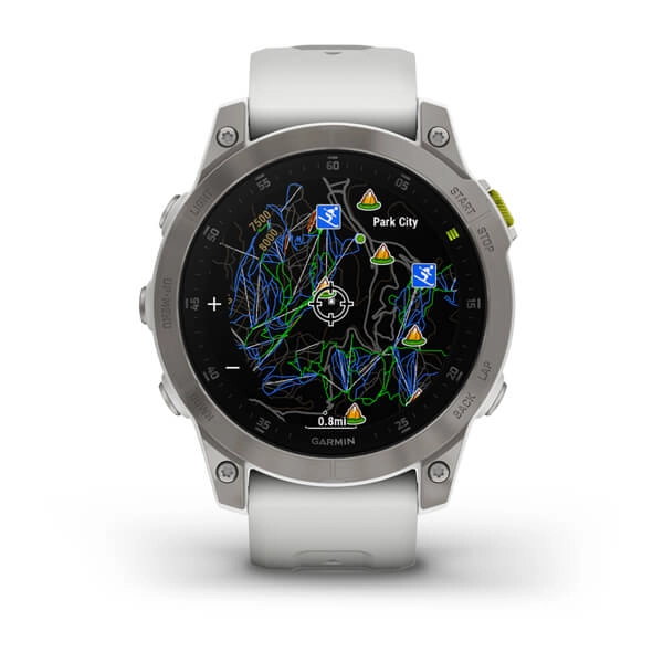 Смарт часы Garmin EPIX (Gen 2) Sapphire White titanium быстрая доставка
