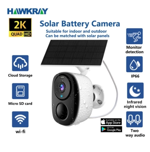 IP66 Sola Low Power tashqi xavfsizlik kamerasi arzon