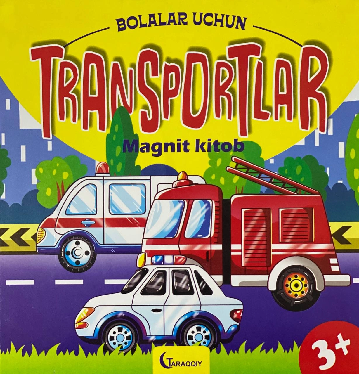 Bolalar uchun transportlar magnit kitobi sotib olish
