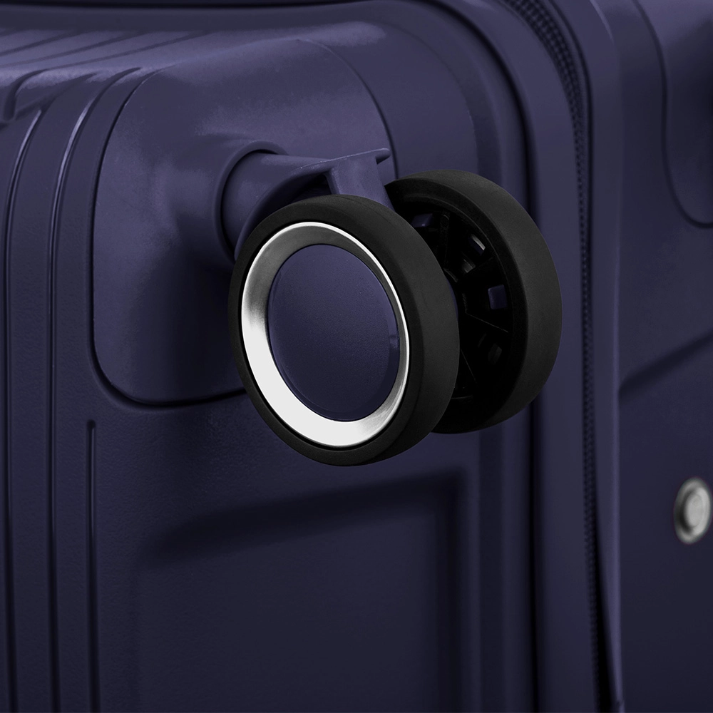 2E Sigma (O‘rta) Dark blue plastik chemodani tez yetkazib berish