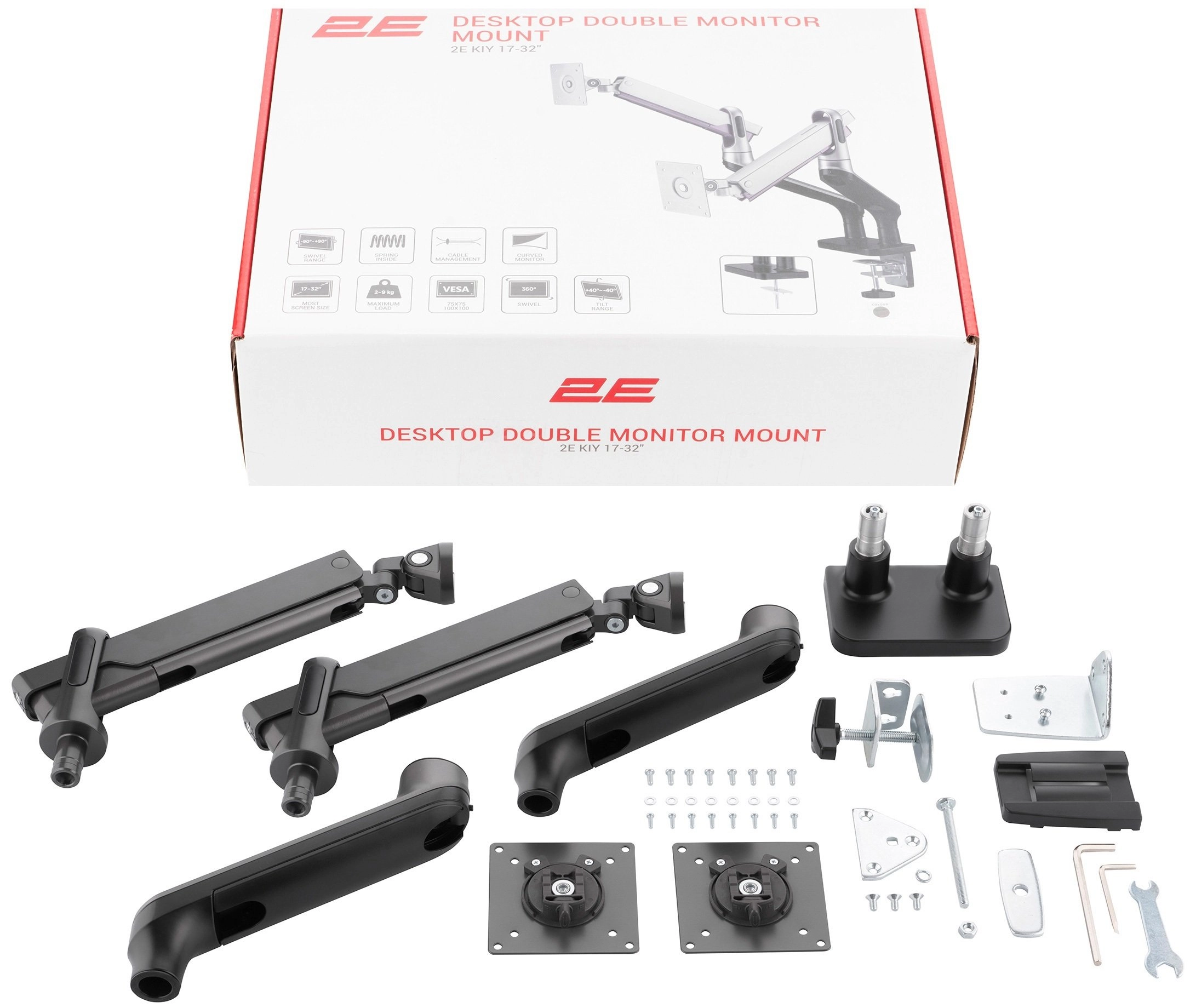 Кронштейн для двух мониторов 2E Кий быстрая доставка