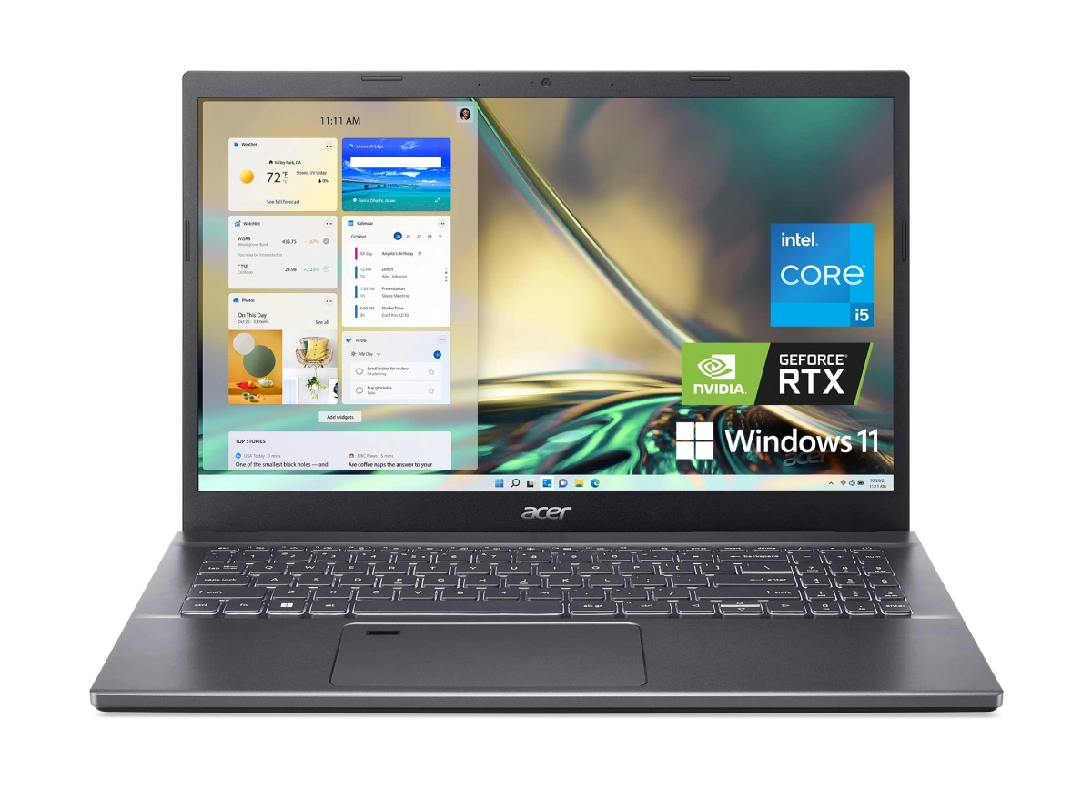 Ноутбук Acer Aspire 7, Core I5-12400P, DDR4 8Gb, SSD 256Gb, RTX 2050 4Gb, FullHD IPS купить