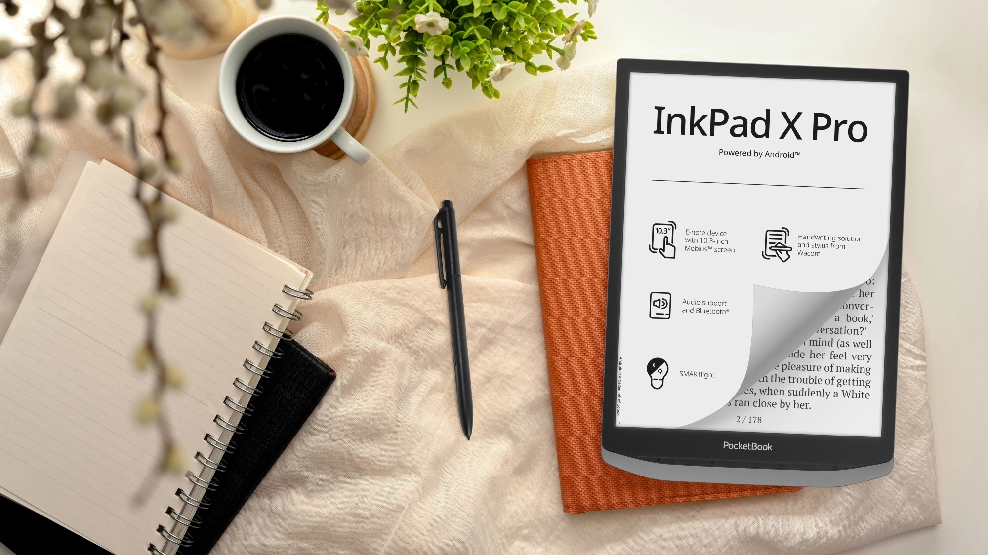 Электронная книга PocketBook InkPad X Pro Mist Grey быстрая доставка