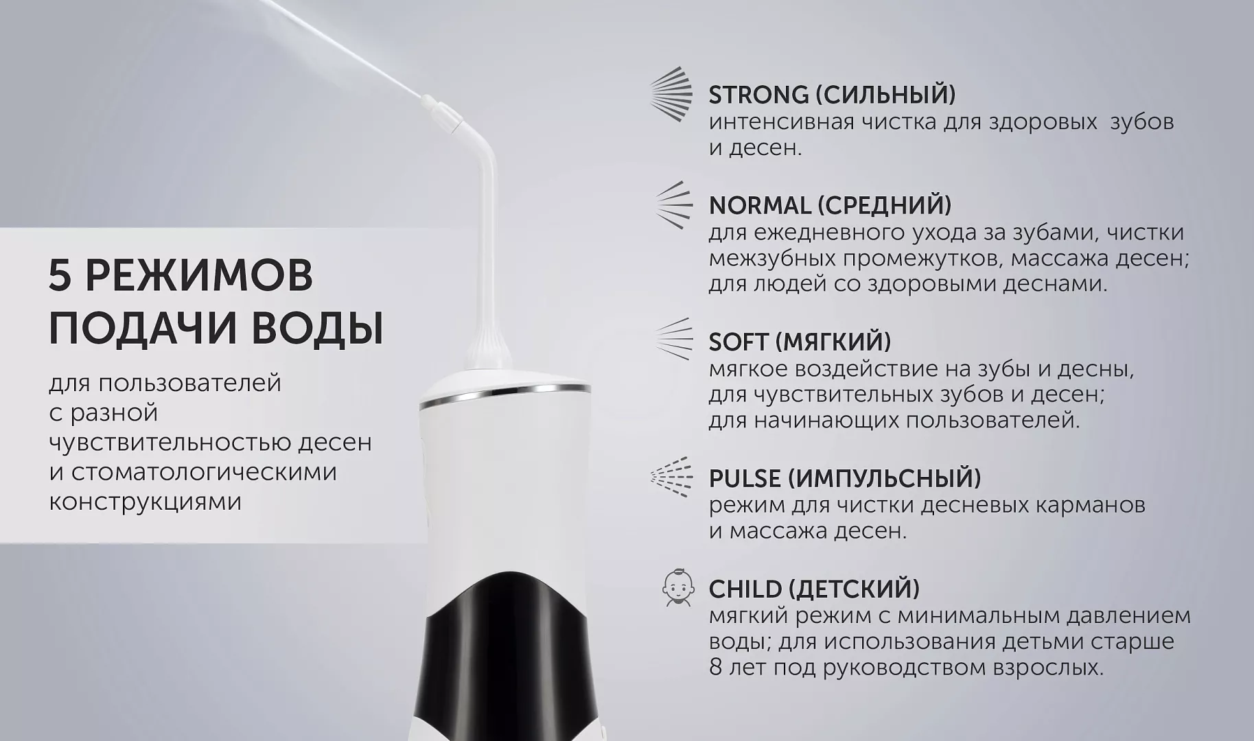 Ирригатор Polaris PWF 0301T Smart Display быстрая доставка