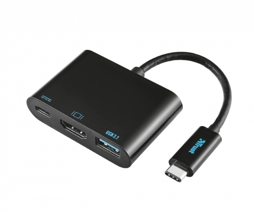 Адаптер Trust USB Type-C на HDMI 3 в 1 купить