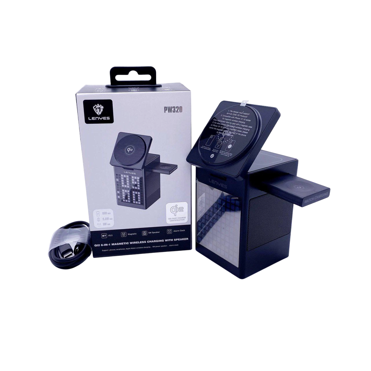 LENYES Speaker PW320 6X1 simsiz zaryadlash stansiyasi onlayn