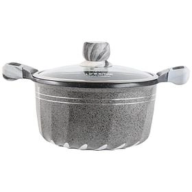 Granit qoplamali, 1 litrlik Lifesmile kastryuli (qora, kulrang, to‘q qizil) O'zbekistonda