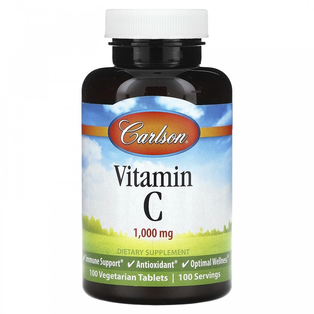 Carlson, Vitamin C, 1000 mg, 100 vegetarian tabletka (33060) sotib olish