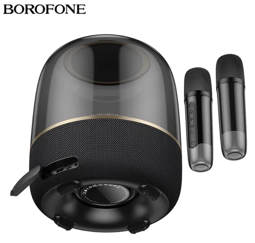 Borofone BP17 qora portativ kolonkasi + mikrofon arzon