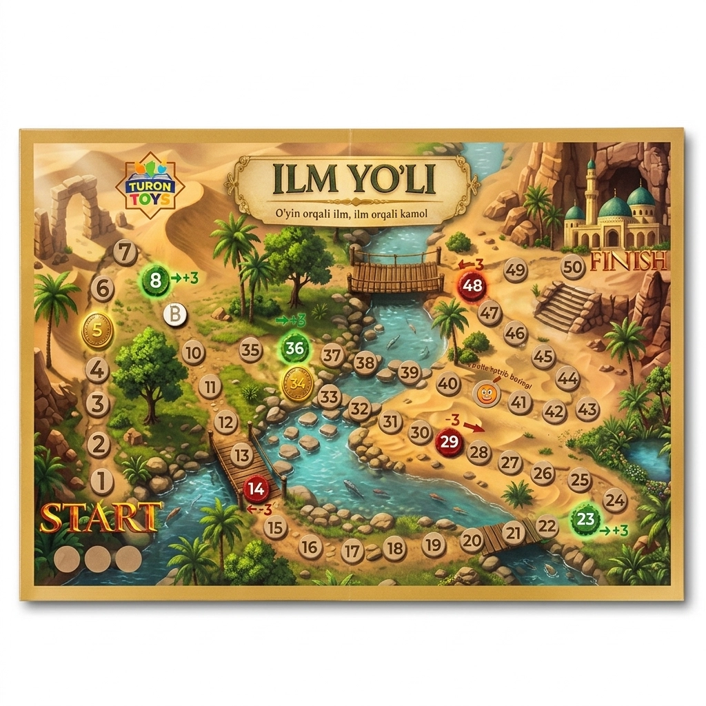 O'yin orqali o'rganish: Ilm yo'li. Arabcha (yashil) onlayn