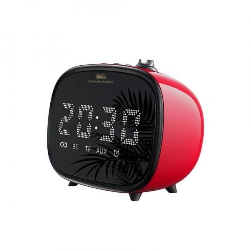 Remax RB-M52 Red &ndash; soatli va budilnikli simsiz LED-kolonka sotib olish