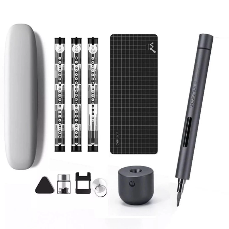 Xiaomi Wowstick Screwdriver 1F + 69 in1 Kit qora elektrik otvyortkasi O'zbekistonda