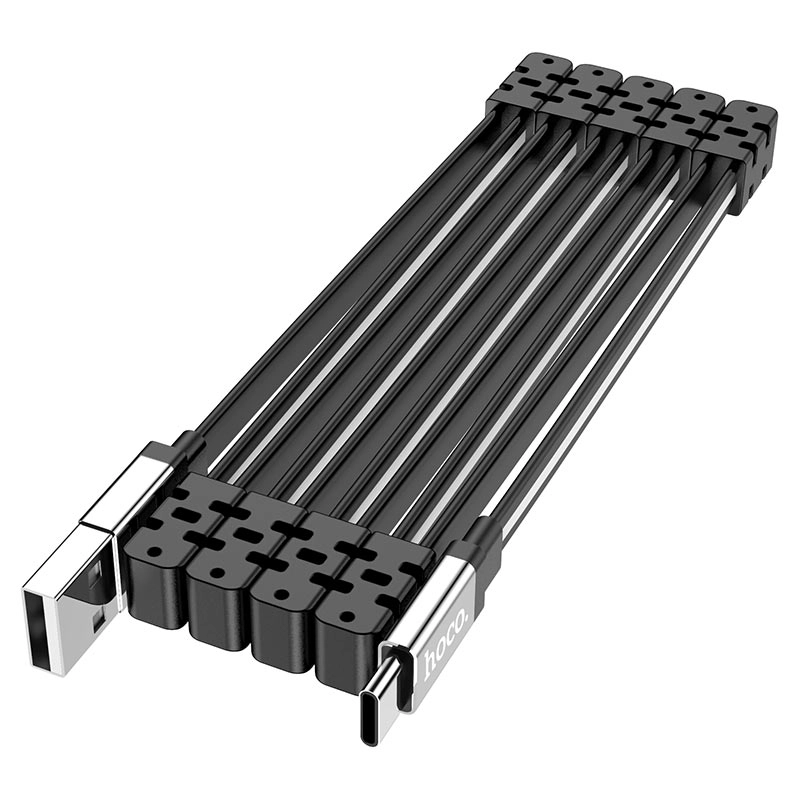 Hoco U103 USB to Type-C Magnetic qora kabeli 1m - rasm №2 Hoco U103 USB to Type-C Magnetic qora kabeli 1m sotib olish