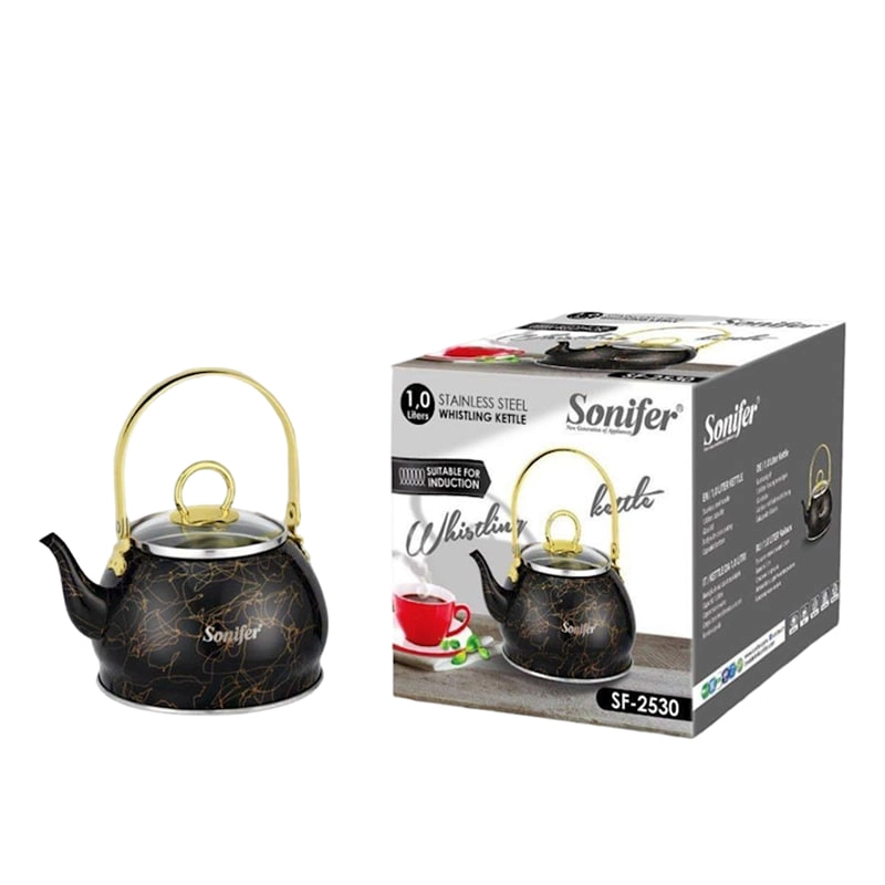 Чайник из нержавеющей стали со свистком Sonifer SF-2530 1 л недорого