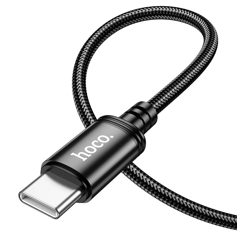 Hoco X89 USB - TypeC 1m , qora kabeli arzon