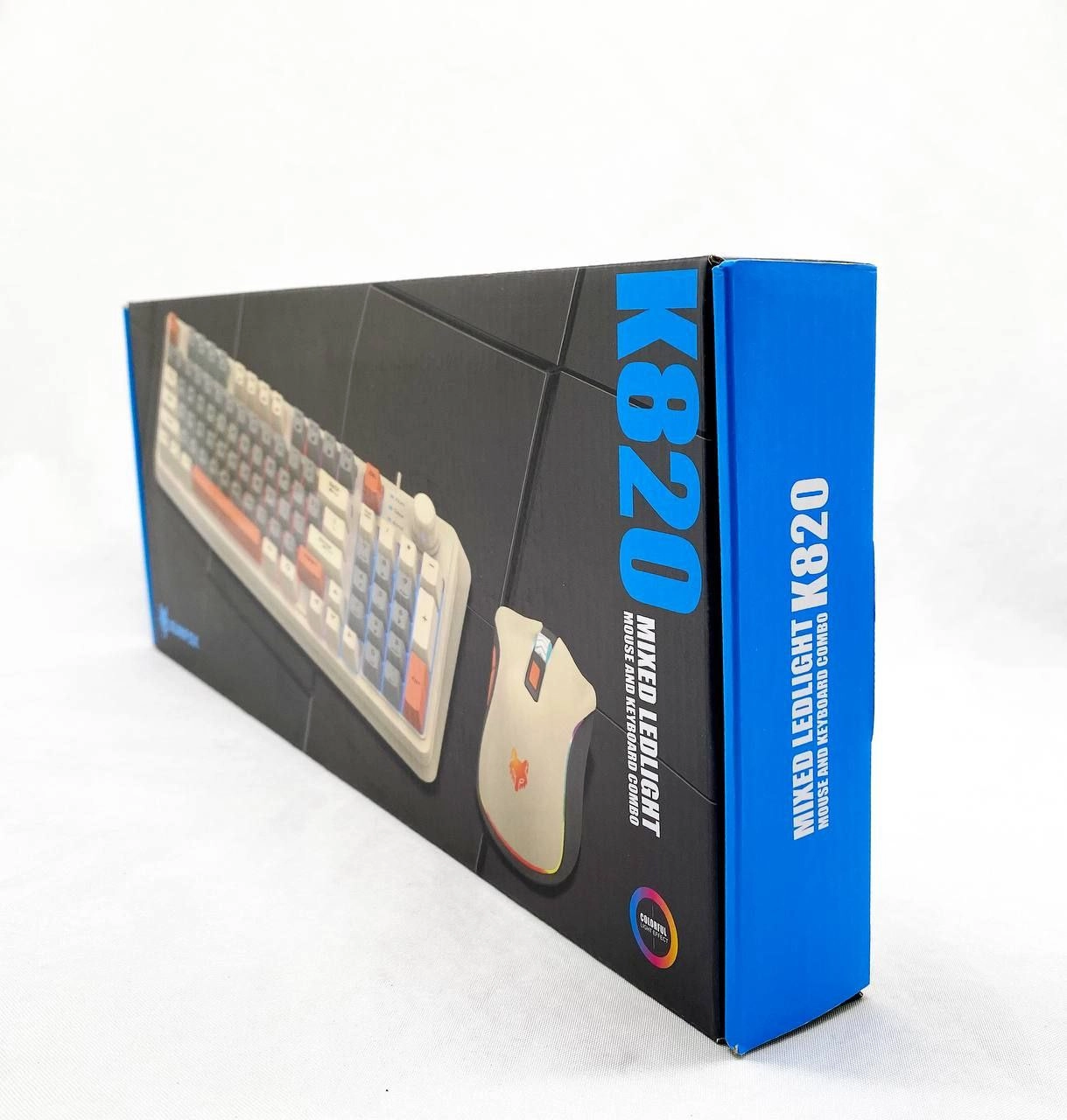 Игровой комплект клавиатура с мышью K820 , Mixed Color онлайн