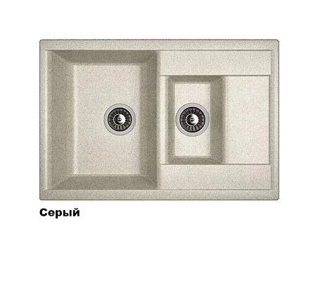 Кухонная мойка Dr. Gans "Астра 760К" (Белый, Дюна, Латте, Серый, Терра, Терракота, Черный) доставка
