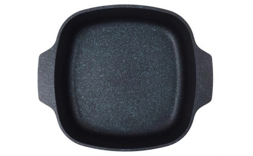 Kukmara "Titanium Pro" kvadrat kastryul-qo‘rasi, 4 l (Black, Green) yetkazib berish