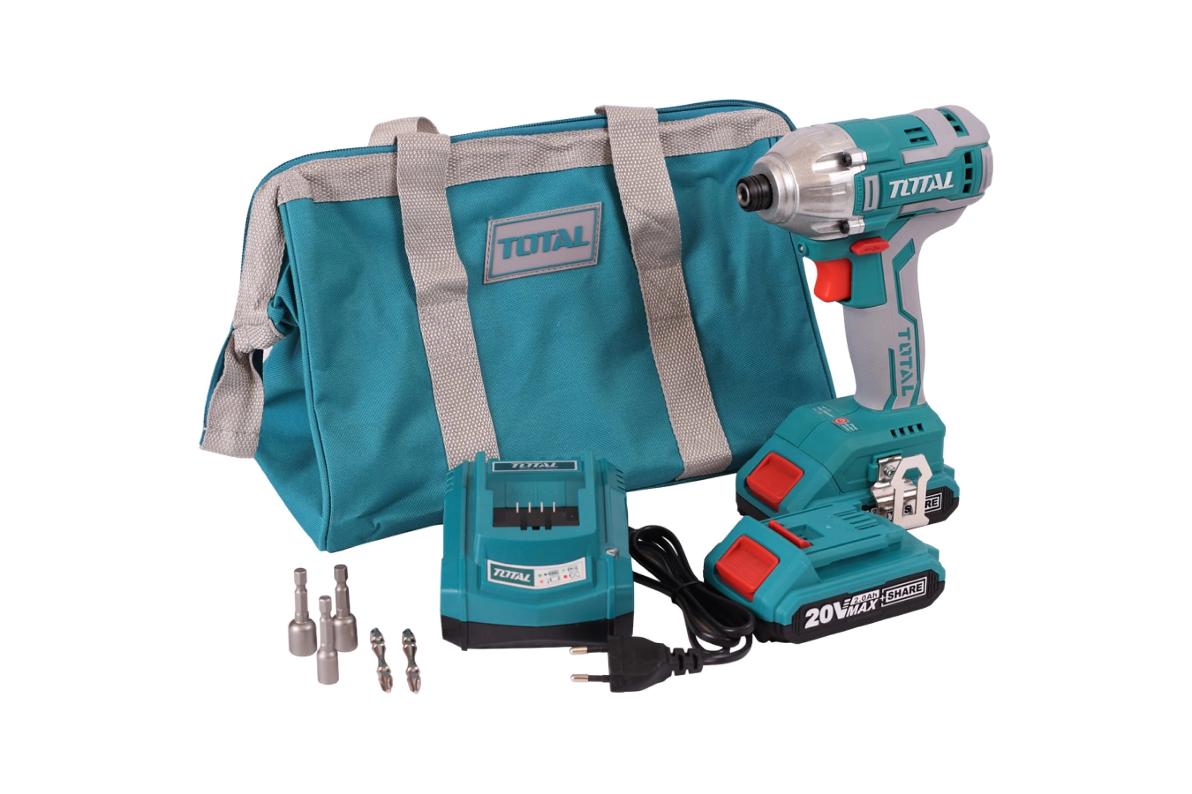 TOTAL TIRLI2002 akkumulyatorli zarbali gaykovert yetkazib berish