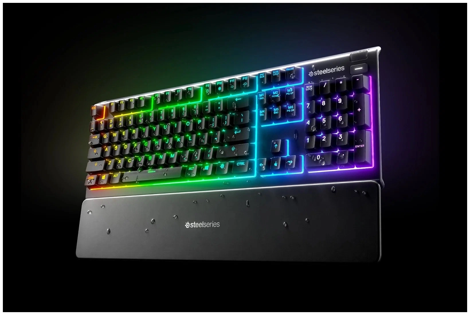 SteelSeries Apex 3 Gaming Keyboard Whisper Quiet Switches RU klaviaturasi - rasm №8 SteelSeries Apex 3 Gaming Keyboard Whisper Quiet Switches RU klaviaturasi yetkazib berish