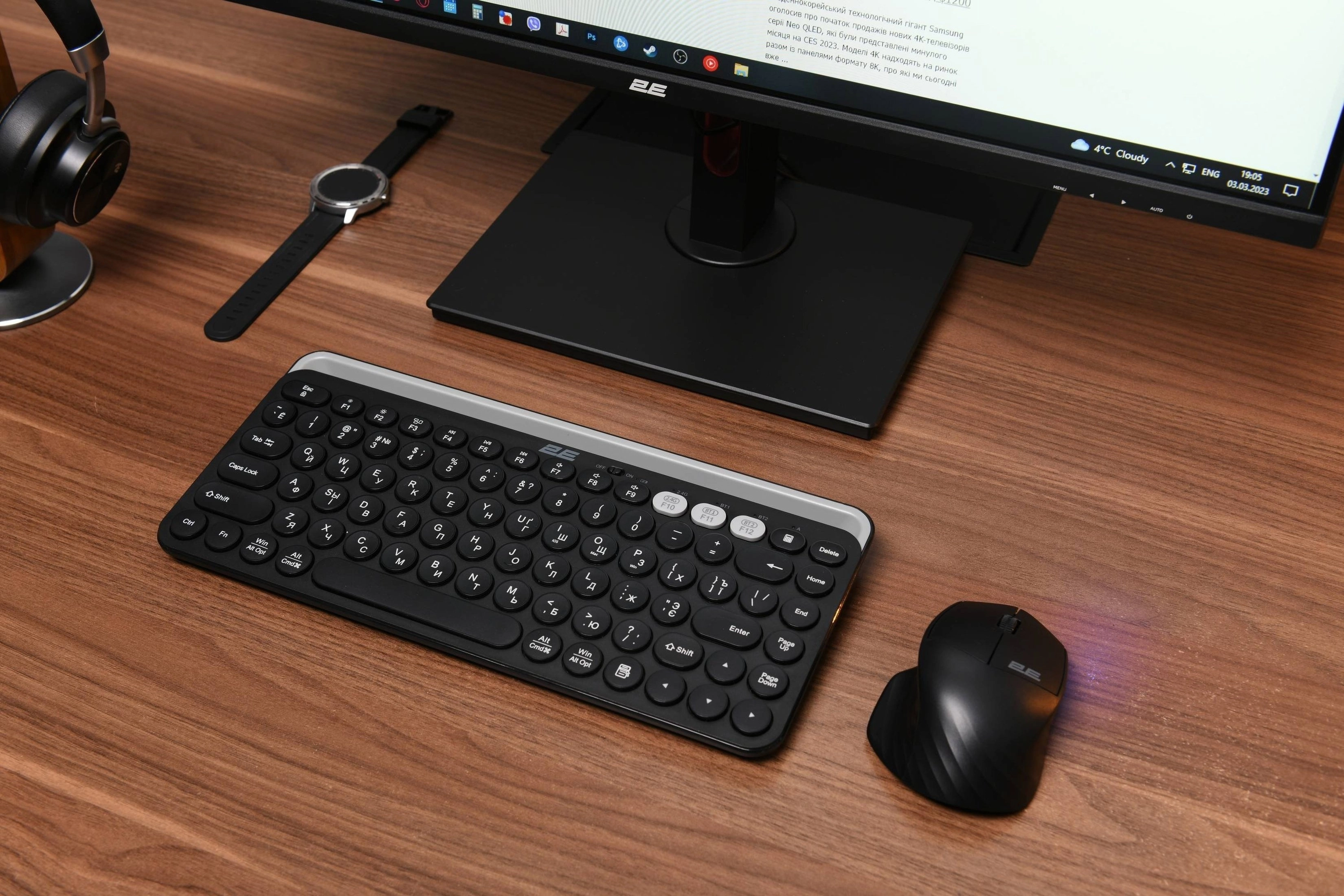 Клавиатура 2E KS250 WL Black доставка