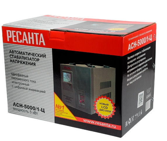 Resanta ASN-5000/1-Ts kuchlanish stabilizatori onlayn