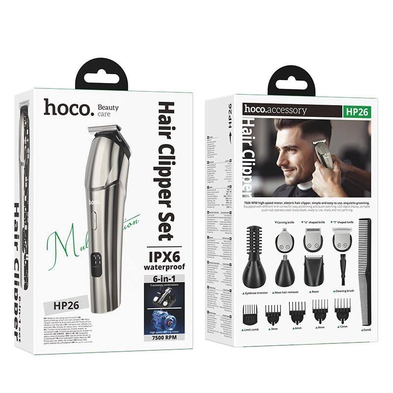 Hoco HP26 Electric Hair Clipper With IPX6 Waterproofing arzon