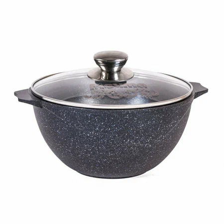 Казан для плова "Мечта" Гранит с металлической крышкой 7 л Стар ультра в Узбекистане