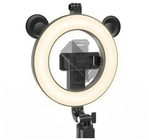 BOROFONE BY6 Bluetooth (selfi uchun monopod+ tritop+chiroq) qora monopod tutqichi O'zbekistonda