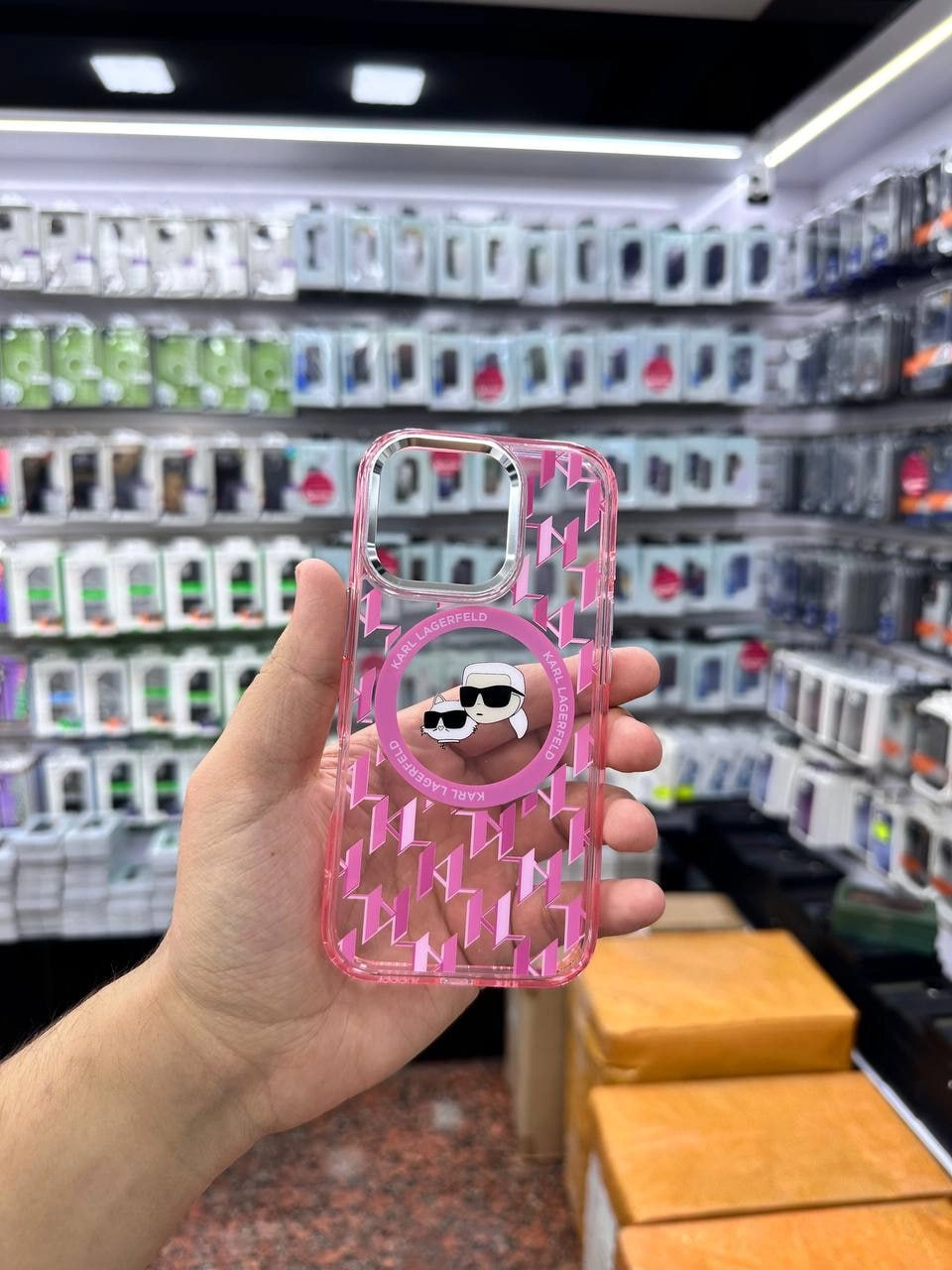 Чехол CG MOBILE Karl Lagerleld для Iphone 16 Pro Max розовый онлайн