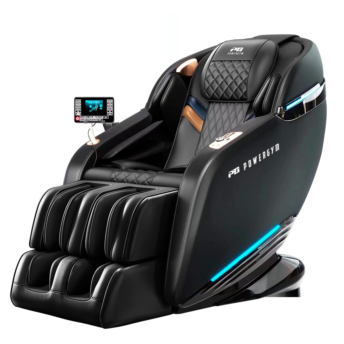 PowerGym qora rangli massaj kreslosi (A31A) sotib olish