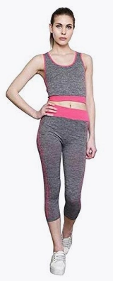 Fitness uchun ayollar kiyimi 2097 (pink, green) O'zbekistonda