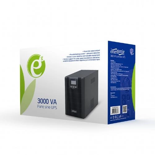 Источник бесперебойного питания UPS Energenie EG-UPS-PS3000-01 3000VA Black в Узбекистане