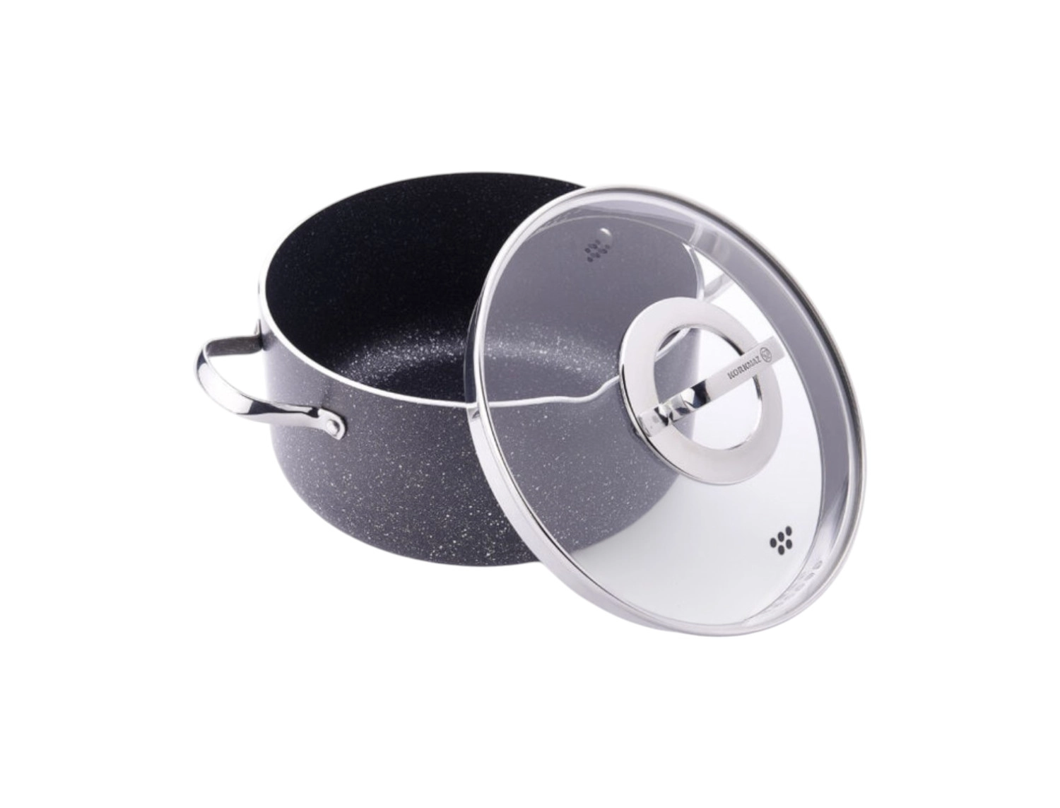 Korkmaz Galaksi 28 sm 8.5 l (A2957) alyuminiy, yopishmaydigan kastryulkasi , Black sotib olish