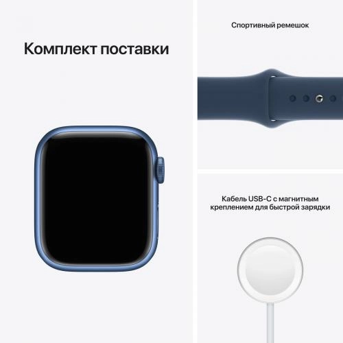Apple Watch Series 7 GPS 45mm Blue smart-soati onlayn