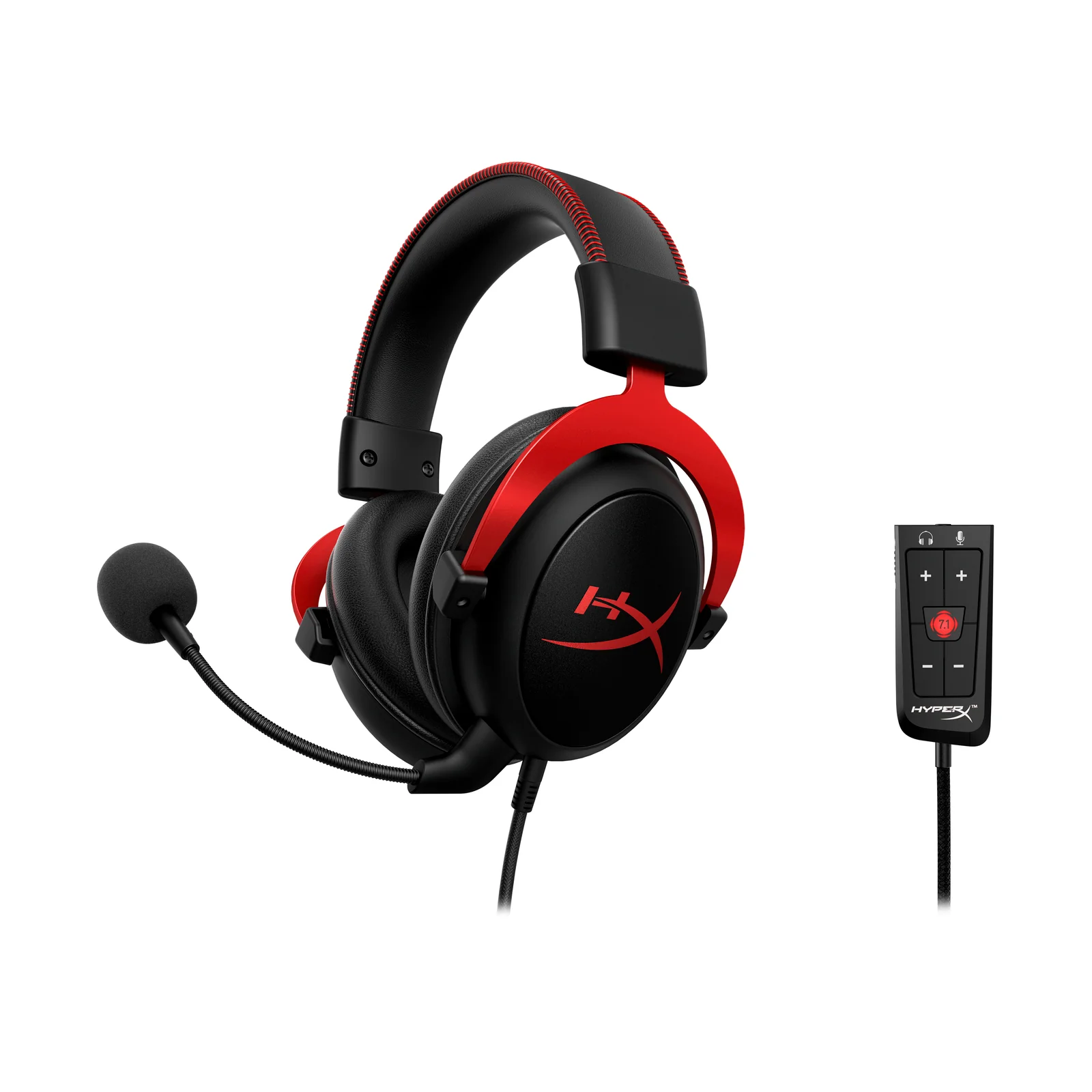 Компьютерные наушники HyperX Cloud II, Black-red недорого