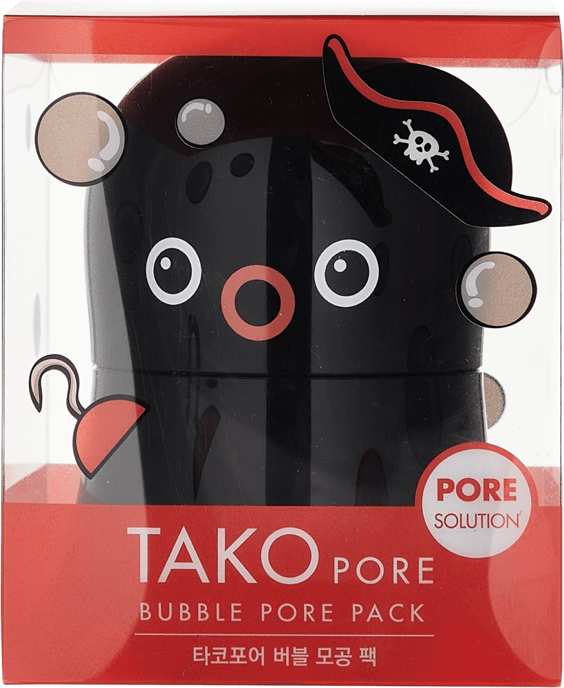 TESHIKLARNI TOZALAYDIGAN KO'PIKLI NIQOB TAKO PORE BUBBLE PORE PACK 65GR O'zbekistonda