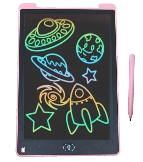 12 Lcd Writing Tablet pushti rangli grafik plansheti sotib olish