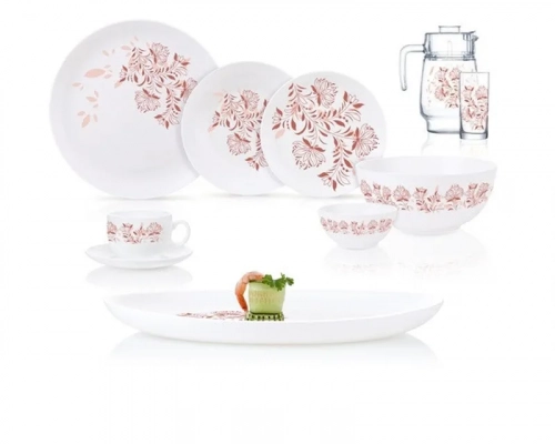 Luminarc Frescura pink stol servizi, 46 ta buyum, 6 ta odam uchun sotib olish