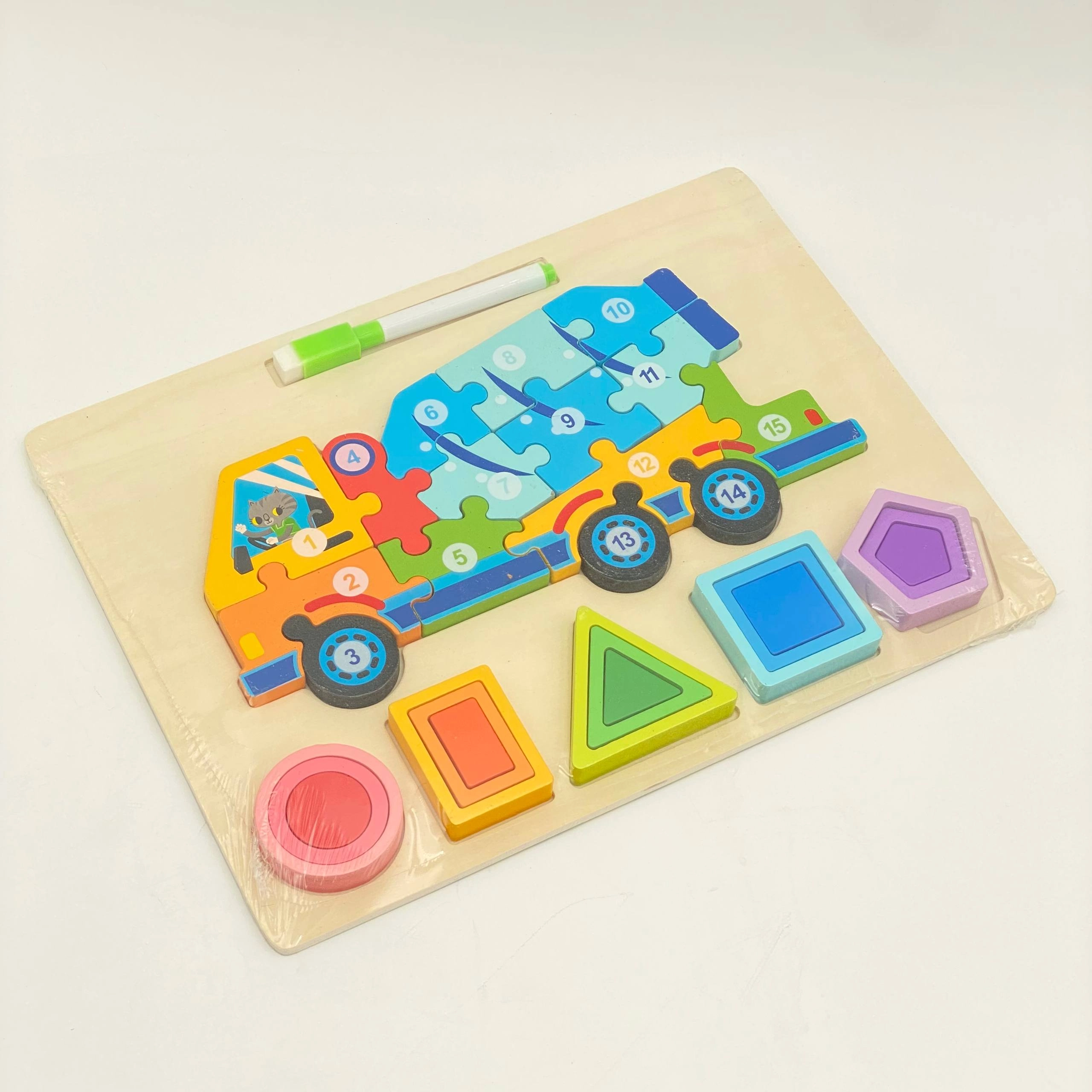 Taxta pazl: Raqamlar va shakllar onlayn